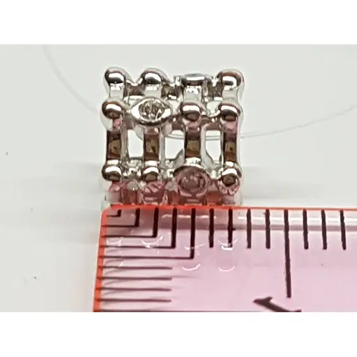 Срібна підвіска-шарм Qvaliz з фіанітами. 903-00760 - фото 3