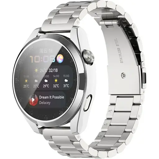 Чехол-накладка DK Silicone Face Case для Huawei Watch 3 (silver) - фото 3