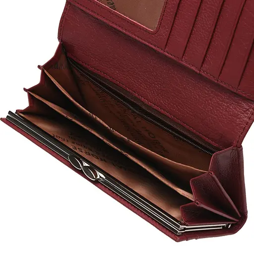 Гаманець жіночий шкіряний Horse Imperial A0001 бордовий - фото 5