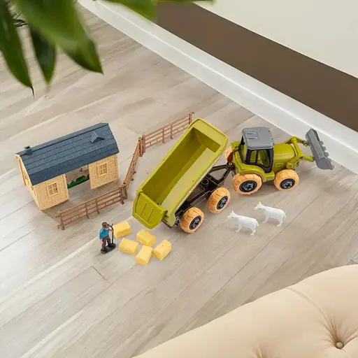 Игровой набор Otamanko Веселый хутор трактор и ферма с овцами и курами - фото 6