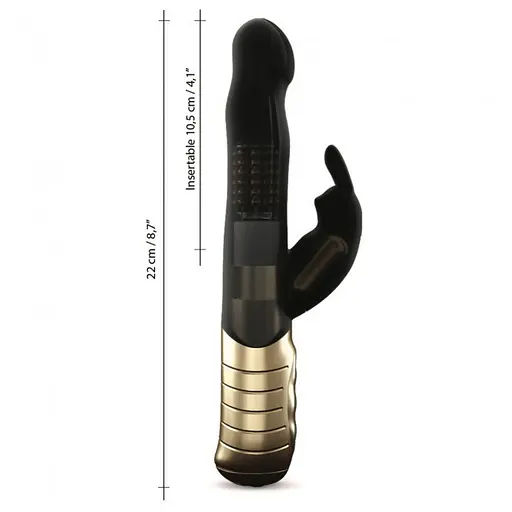 Вібратор-кролик Dorcel Baby Rabbit Gold 2.0 22 см чорний - фото 7