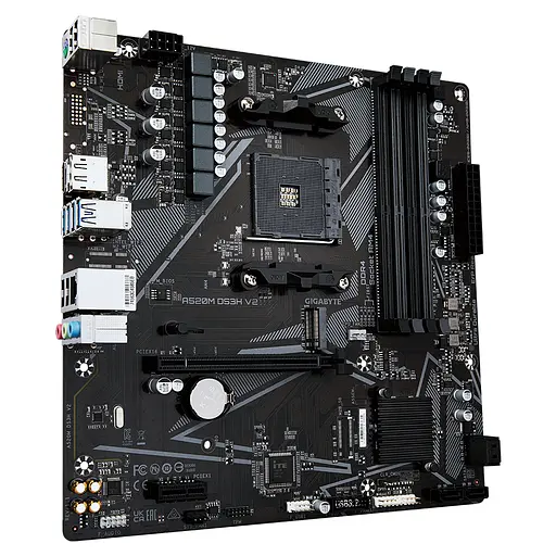 Материнская плата Gigabyte A520M DS3H V2 - фото 2