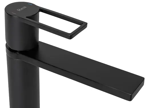 Змішувач для умивальника Rea Flip низький black REA-B2005 Чорний матовий - фото 2