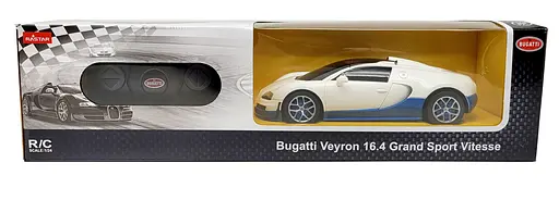 Машинка Rastar Bugatti Veyron Grand Sport на управлінні 1:24 білий 47000 - фото 4