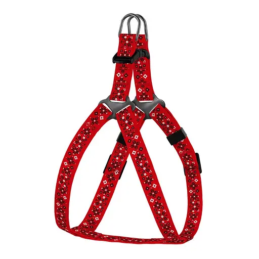 Шлея для собак Барксі Urban патріотична Вишиванка червона