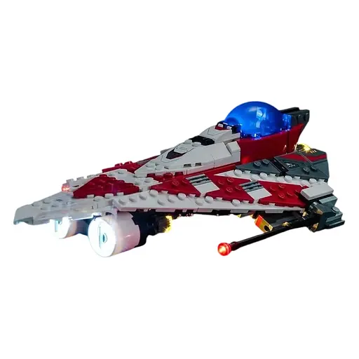 Модернизированный комплект светодиодной подсветки для конструктора Lego Star Wars Jedi Bob's Starfighter, совместимый с Lego 7538