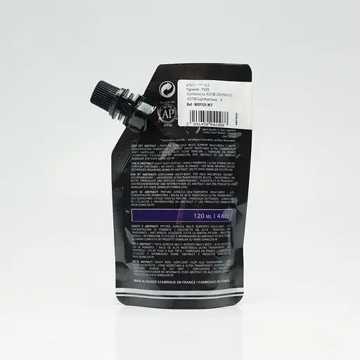 Акриловая краска Sennelier Abstract, 120 мл, Фиолетовый (Purple) - фото 2