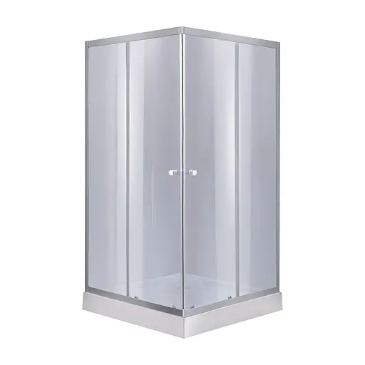 Набор: Lidz душевая кабина Wawel SC90x90.SAT.LOW.GR, стекло тонированное 4 мм + поддон Mazur, Универсальная, тонированный - фото 1