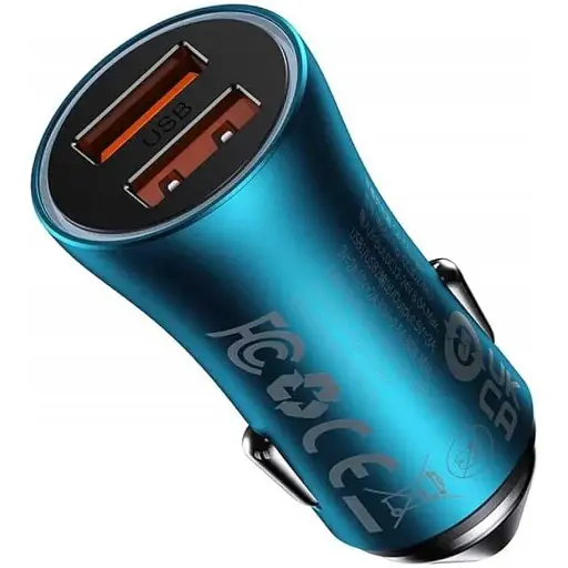 Зарядний пристрій Baseus Golden Contactor Max Dual CGJM000003 60w синій - фото 1