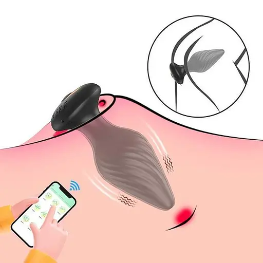 Анальний стимулятор Smart Nexus Tornado Крюк 40 мм на 110 мм силікон вібрація чорний - фото 6