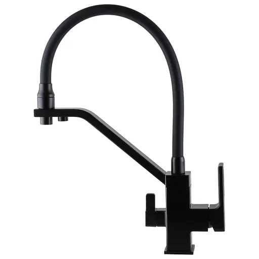 Смеситель для кухни под осмос Globus Lux PIANO GLPN-0900-10-BB черный одноручный с поворотным изливом для фильтрации воды - фото 3