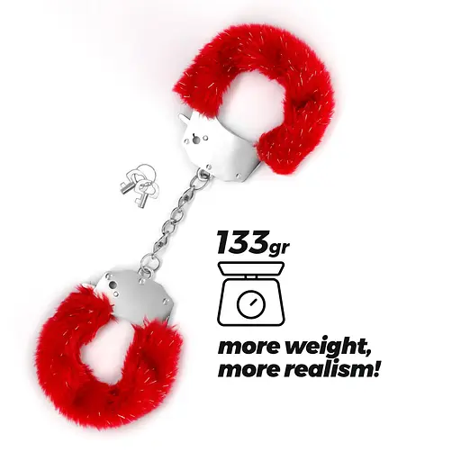 Наручники Crushious Spangle (червоний) - фото 7