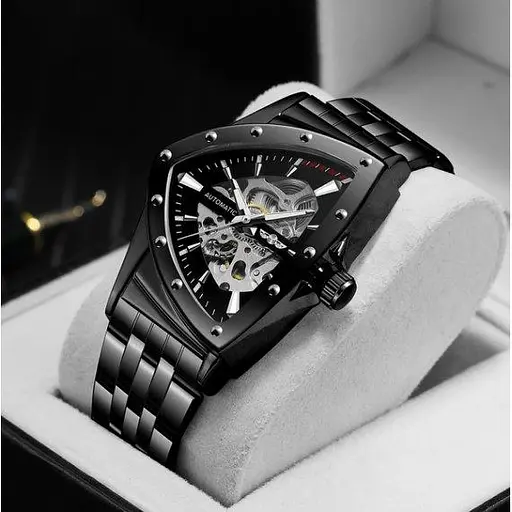 Часы мужские наручные Winner Future (Черные) - фото 6