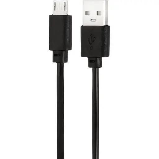 Кабель укорочений GRAND для Power Bank USB MicroUSB 25 см чорний