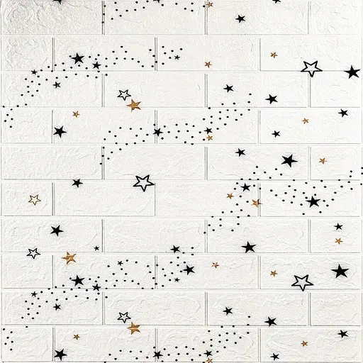 Декоративная 3D панель самоклеющаяся 700х770х3мм Звезды (кирпич) (021-3) SW-00000693 - фото 1