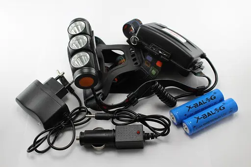 Налобный фонарь Police BL-2155-T6+2XPE 158000W + ЗУ220/12В + 2х18650 + 3 режима - фото 8