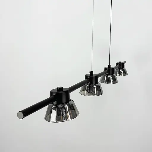 Видовжена люстра HILDFRID на 4 плафони Line.F MJ 179L-950 BK - фото 4