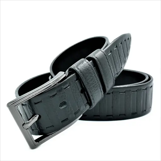 Ремінь шкіряний Le-Mon чоловічий 110-125х4 см acs0022300 - фото 3