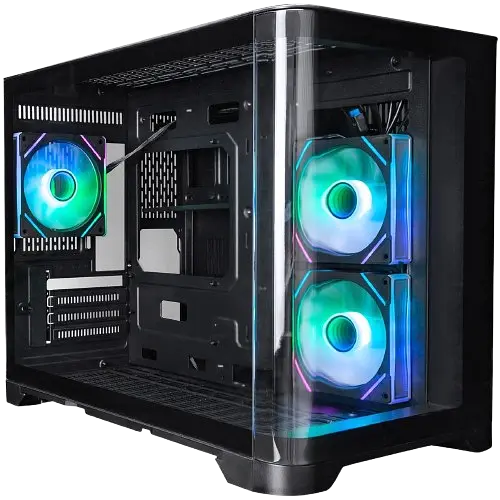 Корпус 1stPlayer UV6-BK-2FC7R-1FC7 ARGB Black - фото 2