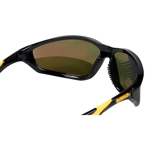 Очки DeWalt Router цветные зеркальные поликарбонатные с двойными скобками и мягкими резиновыми носодержателями (DPG96-FD) - фото 5