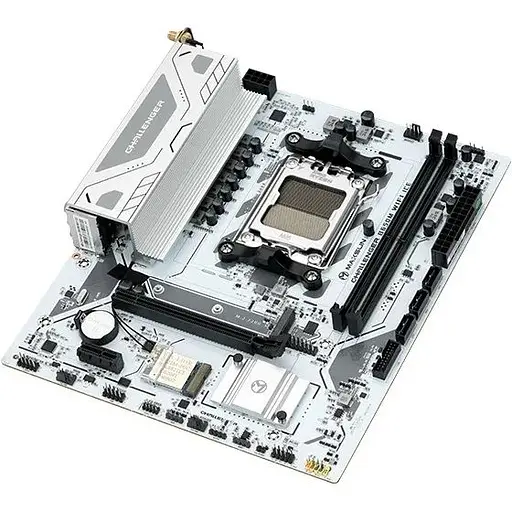 Материнская плата Maxsun Terminator AM5 B650M WIFI ICE, B650, 4xDDR5, Int.Video (CPU), 4xSATA3, 2xM.2, 1xPCI-E 4.0 x16, 1xPCI-E 3.0 x4, 1xPCI-E 3.0 x1, ALC897, RTL8125BG, RTL8852BE, BT5.2, RGB sync, 4xUSB3.2/4xUSB2.0/1xUSB-C, DP/HDMI - фото 2