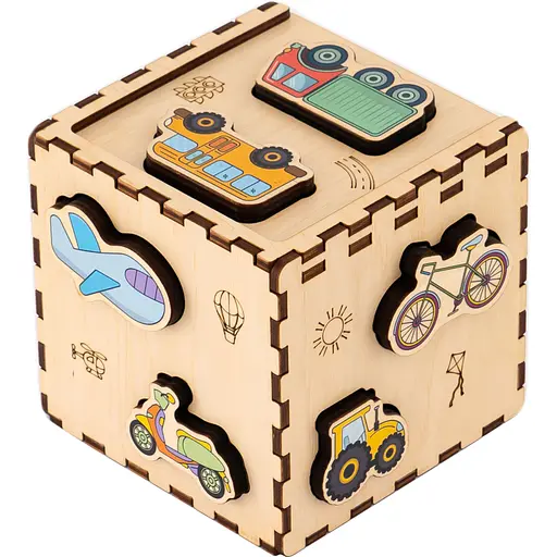Кубик-сортер GoodPlay Транспорт (CUB-4-011) - фото 2