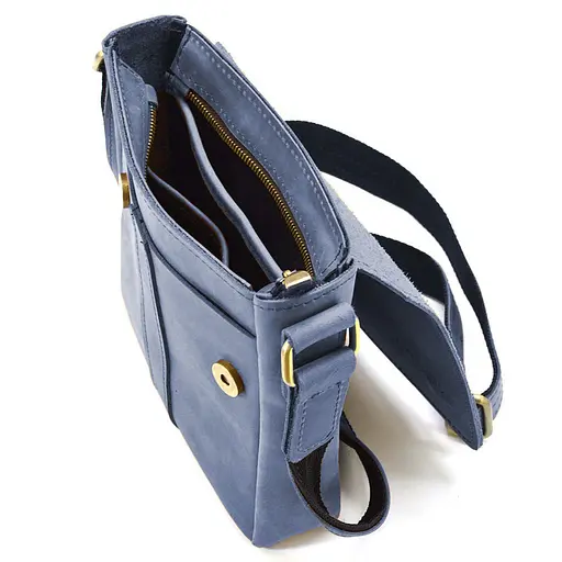 Шкіряна чоловіча сумка через плече LIMARY 22х18х5 см nsa0001290 - фото 5