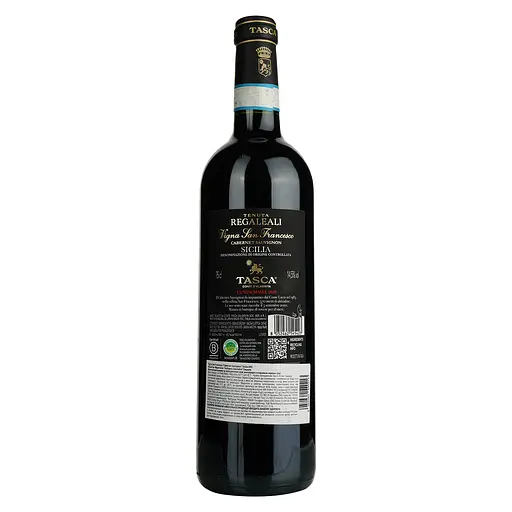 Вино Tasca d'Almerita Vigna San Francesco Cabernet Sauvignon Sicilia DOC, красное, сухое, 0,75 л - фото 4