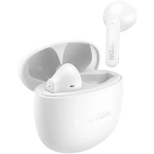 Навушники Canyon TWS headset OnGo 13 Semi-in-ear White (CNS-TWS13W) - фото 2