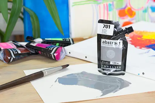 Акрилова фарба Sennelier Abstract, 500 мл, Нейтральний сірий (Neutral Grey) - фото 3