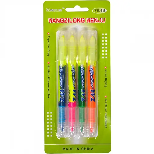 Набір маркерів для тексту 818-4 2-х сторонні 4 кольори - фото 1