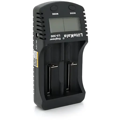 ЗУ универсальное Liitokala Lii-300, 2 канала, LCD дисплей, поддерживает Li-ion, Ni-MH и Ni-Cd AA(R6), ААA(R03), AAAA, С(R14)