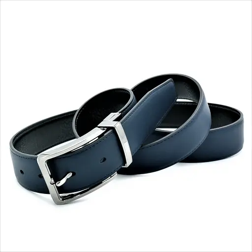 Ремінь шкіряний Weatro чоловічий двосторонній 110-125х3,5 см acs0013947 - фото 3