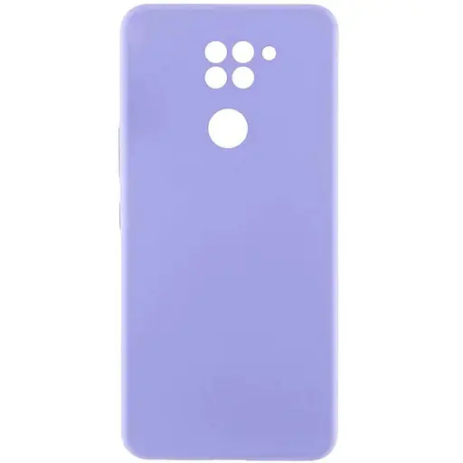 Чохол Silicone Cover Lakshmi Full Camera (AAA) для Xiaomi Redmi Note 9 / Redmi 10X Бузковий / Dasheen