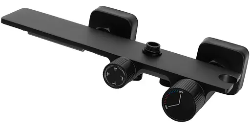 Душова система Rea Helix black з виливом REA-P6618, Чорний матовий - фото 2