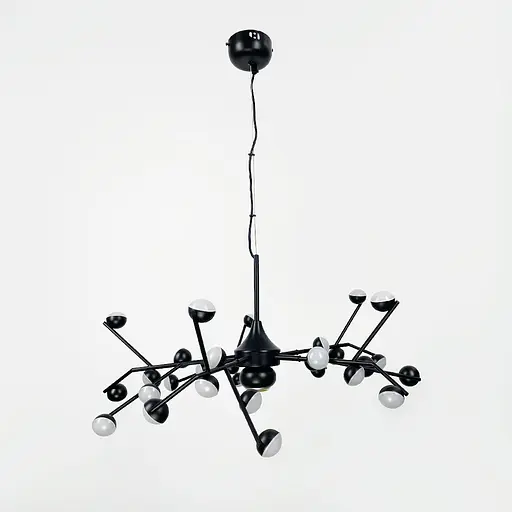 Люстра-молекула в черном цвете на 30 светодиодов Ст. SP 06/30 BK | Line F - фото 1