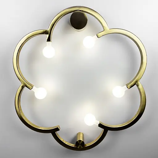 Дизайнерский латунный светильник в американском стиле FAIRY Line.F SC 9/5 AB - фото 4