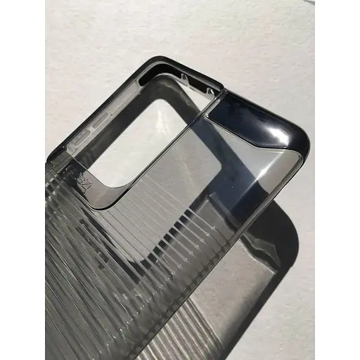 Оригнальний протиударний силіконовий чохол Gear4 Havana D3O для Samsung Galaxy S21 Ultra 5G (6.8") Smoke - фото 5