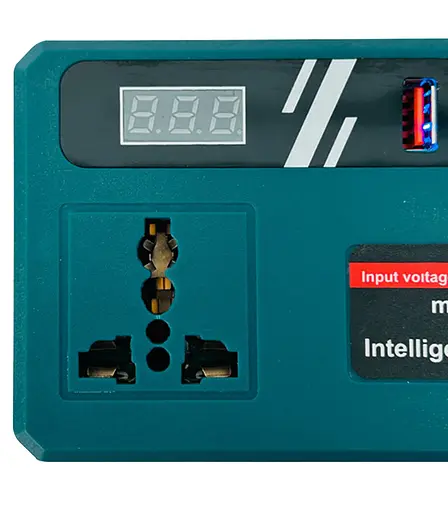 Аккумуляторный инвертор напряжения (18–21 В → 220 В) 150 Вт (USB USB-C) - фото 4