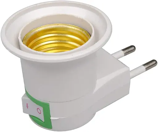 Адаптер Е27 with SWITCH Brille 71190