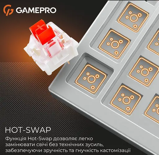 Клавіатура ігрова механічна GamePro MK-124-G Genesis Joker Pro Outemu Red Switch Wireless/Bluetooth/USB - фото 11