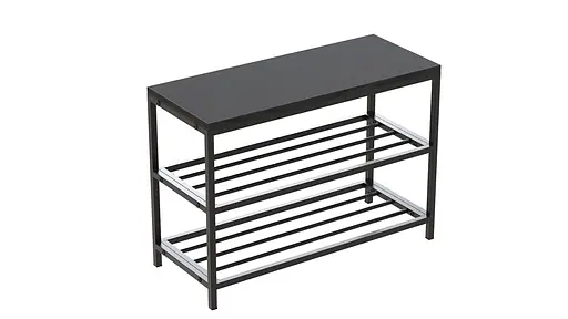 Банкетка універсальна Слайм 45x63x26 чорний ДСП Сосна Кембра 16мм FRD-104074 - фото 6