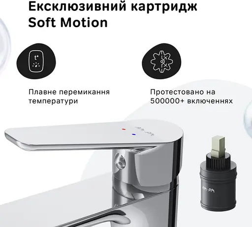 Cмеситель для умывальника Am.Pm Hit F9Y02100 Хром - фото 8