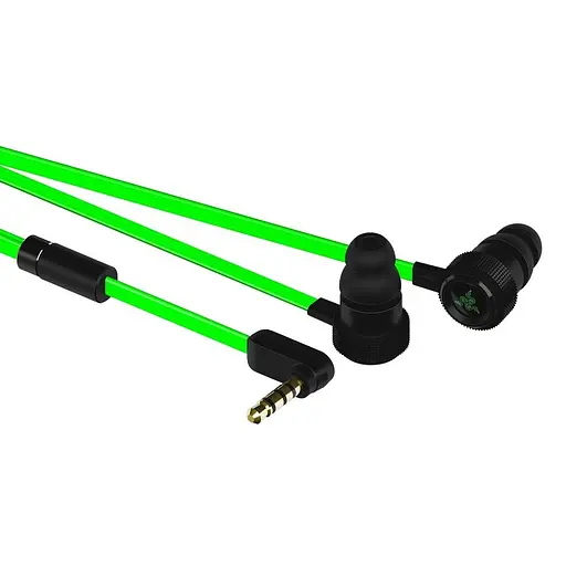 Дротові ігрові навушники Razer Hammerhead Pro V2 3.5 мм mini-Jack Зелені з чорним (59227) - фото 4