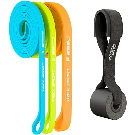 Набір резинок для фітнесу Trex Sport TX-003PBV 3в1 2-30кг - фото 1