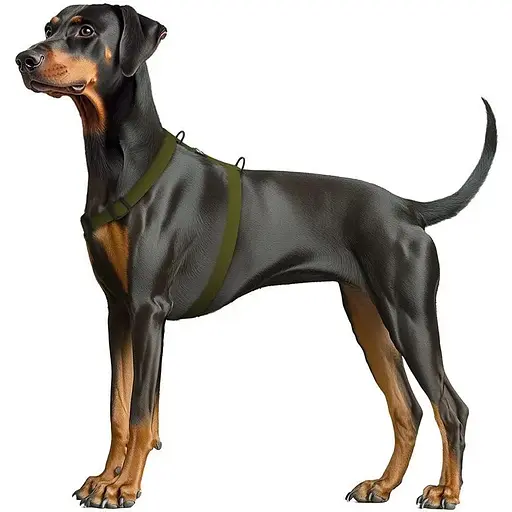 Шлея для собак Waudog Magnet водостійка анатомічна Н-подібна з QR-паспортом, магнітна пряжка-фастекс, L - фото 6