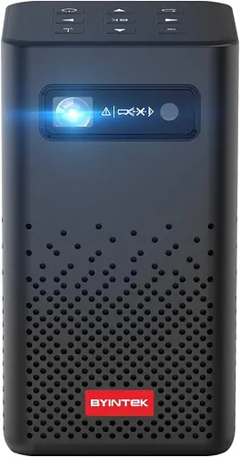 Портативный карманный проектор Byintek P20 с WiFi, поддержка 4K 3D, аккум на 7200 mAh - фото 1