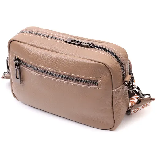 Кожаная женская сумка Vintage 21х14х8 см sum0026586 - фото 2