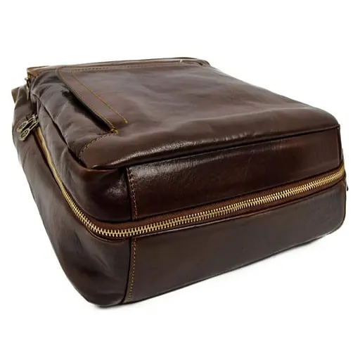 Большой кожаный рюкзак Time Resistance 30х43х15 см sum0028433 - фото 10