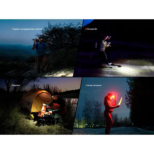 Налобний ліхтар Fenix HL18R-T V2.0 800лм 125м (10 режимів) Чорний - фото 7